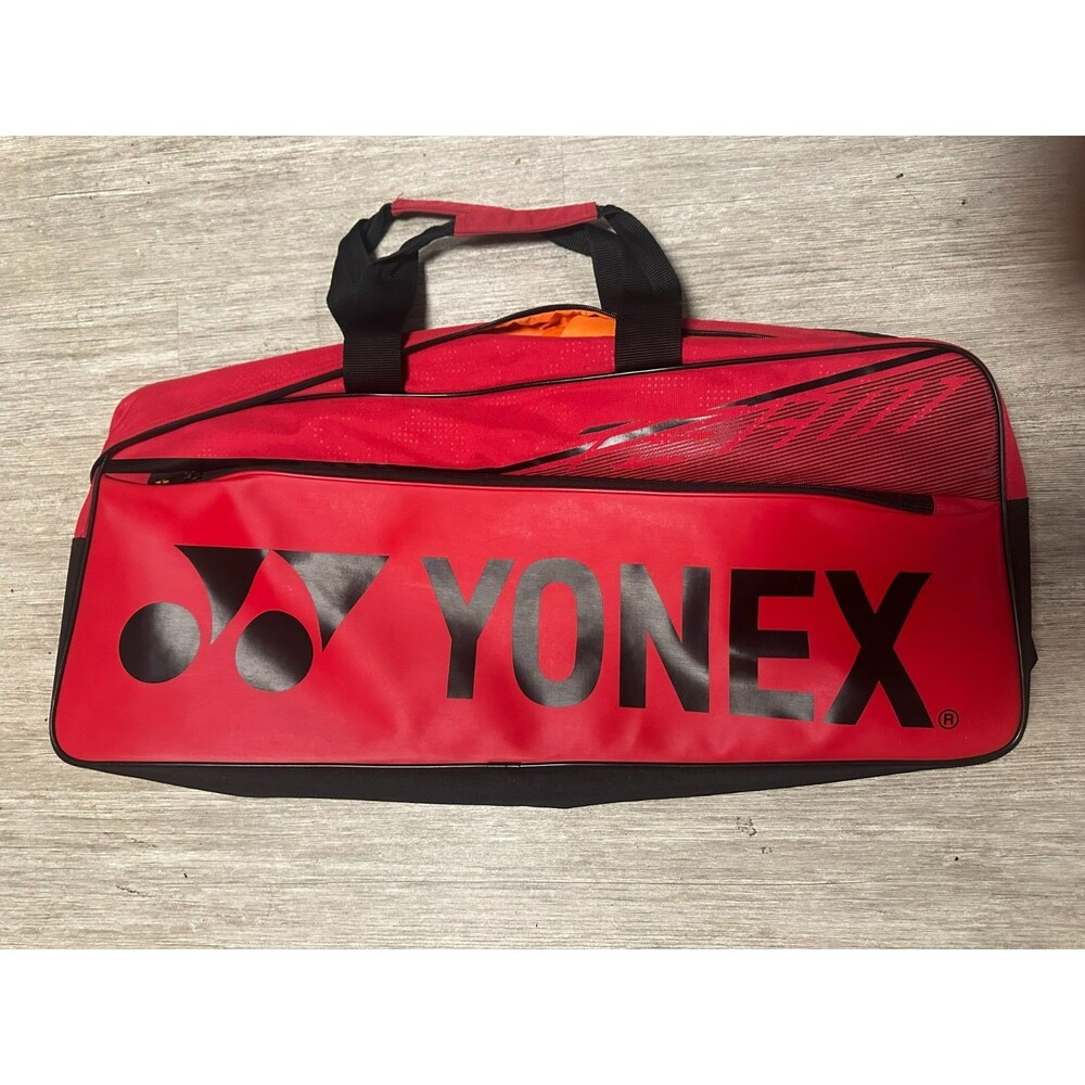 YONEX Badminton Tennis 6 Racquet Racket Red Black Duffle Carry Bag